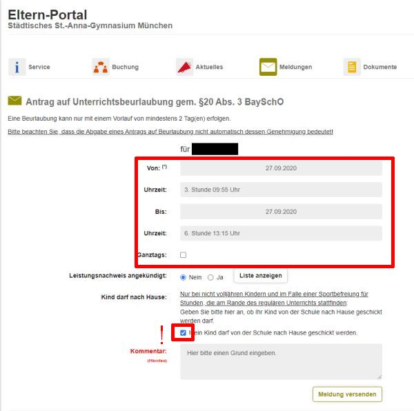 Dialog Befreiung